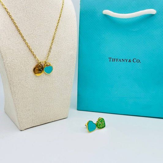 New arrival Tiffany stainless steel with 18k gold plated set of 2 
45 dhs🪙🌨️
50 dhs🪙🌨️
with Tiffany box and paperbag
🎁🎁🎁

Zain243
♥️♥️♥️