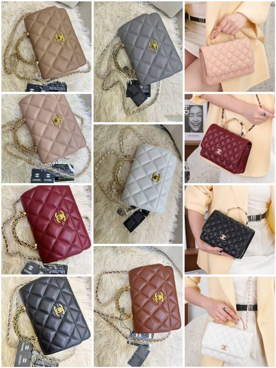 Chanel 
90 dhs✅
with box
size 20×5×14

Zain42
♥️♥️♥️