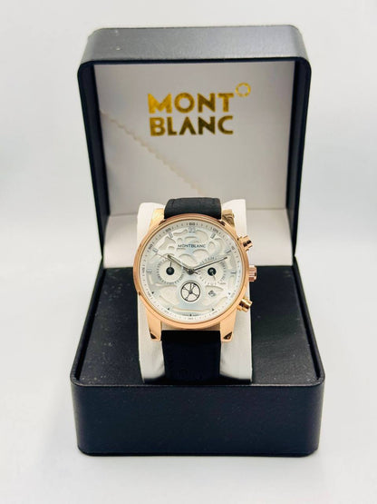 Mont Blanc Men
*chronograph working*
*offer price 
55 dhs✅

Zain08
♥️♥️♥️