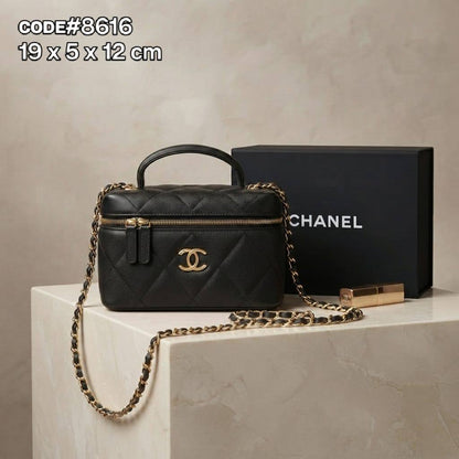 CHANEL ᴠᴀɴɪᴛʏ ᴄʟᴜᴛᴄʜ ᴛᴏᴘ ʜᴀɴᴅʟᴇ ʙᴀɢ ᴡɪᴛʜ ɢᴏʟᴅ ʟᴏɴɢ ᴄʜᴀɪɴ sᴛʀᴀᴘ sɪᴢᴇ : 19 cm WITH BOX
80 dhs🇦🇪🇦🇪


Good material quality 

Zain31
♥️♥️♥️