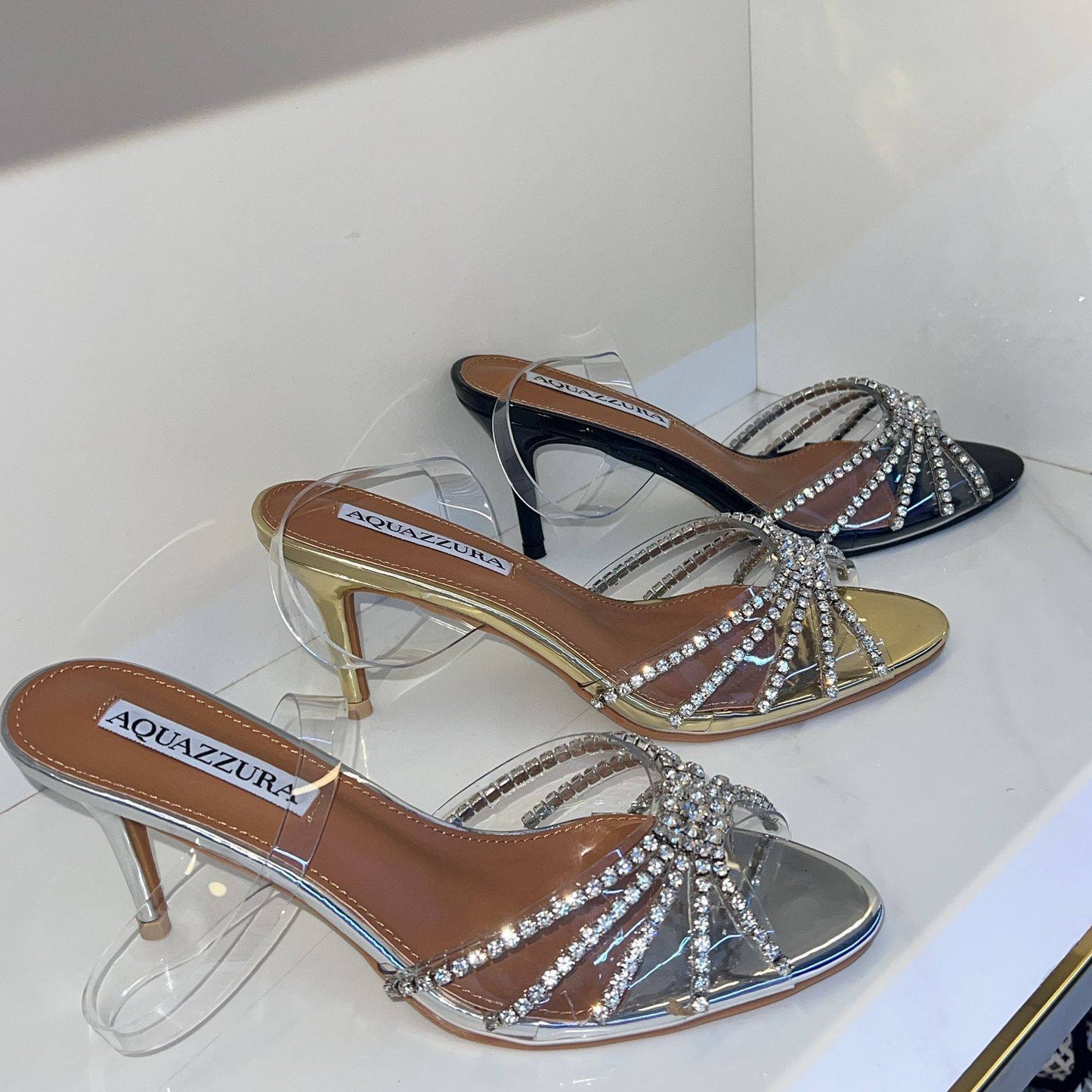 AQUAZZURA 
SIZE 36-41 available 
140 dhs💓

Zain88
♥️♥️♥️