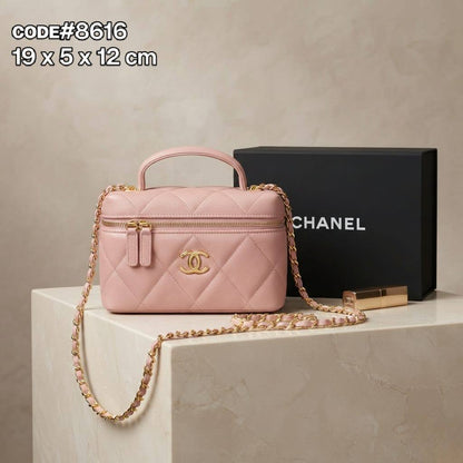 CHANEL ᴠᴀɴɪᴛʏ ᴄʟᴜᴛᴄʜ ᴛᴏᴘ ʜᴀɴᴅʟᴇ ʙᴀɢ ᴡɪᴛʜ ɢᴏʟᴅ ʟᴏɴɢ ᴄʜᴀɪɴ sᴛʀᴀᴘ sɪᴢᴇ : 19 cm WITH BOX
80 dhs🇦🇪🇦🇪


Good material quality 

Zain31
♥️♥️♥️