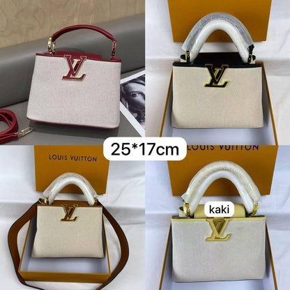 🥇LV Capucenis
1️⃣ First quality +🎁

Size : 25 * 17 cm
110 dhs❣️
with box🎁

Zain115
♥️♥️♥️