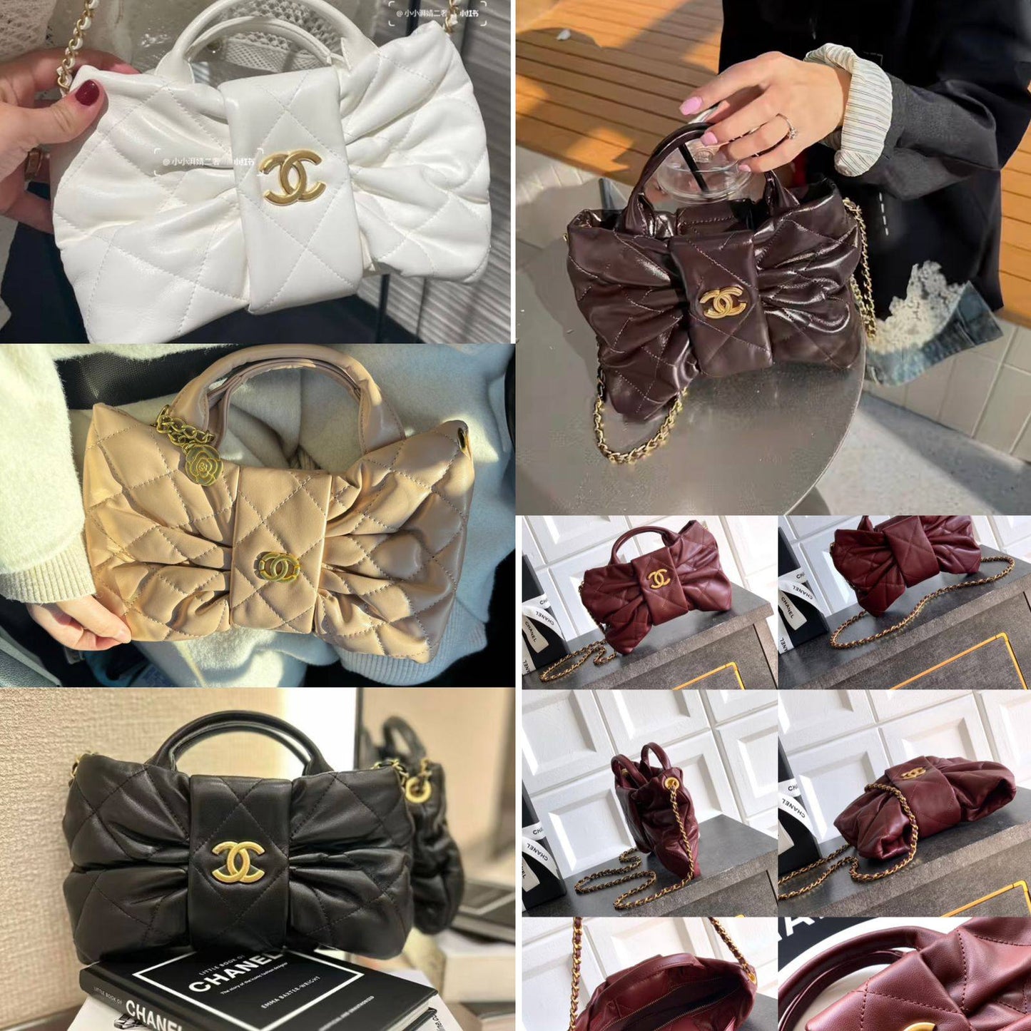 Chanel 
good quality, comes 
with box,  
🎁🎁🎁

size... 25* 14 cm 
95 dhs❣️

Zain12
♥️♥️♥️