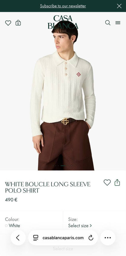 CASA BLANCA❣️
SUPER MASTER QUALITY ✨
SIZE :S M L XL XXL

500 dhs🇦🇪🇦🇪🇦🇪

Zain327
♥️♥️♥️