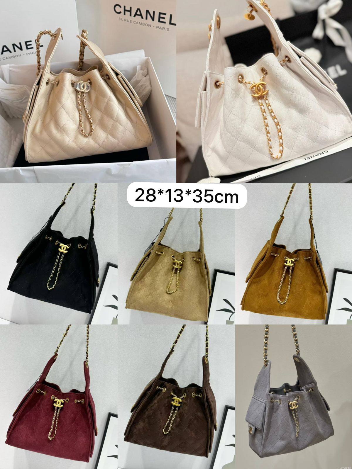 ❤️ Chanel 25C hobo
1️⃣ First quality
Size : 28 * 13 * 35 cm
110 dhs❣️

Zain115
♥️♥️♥️