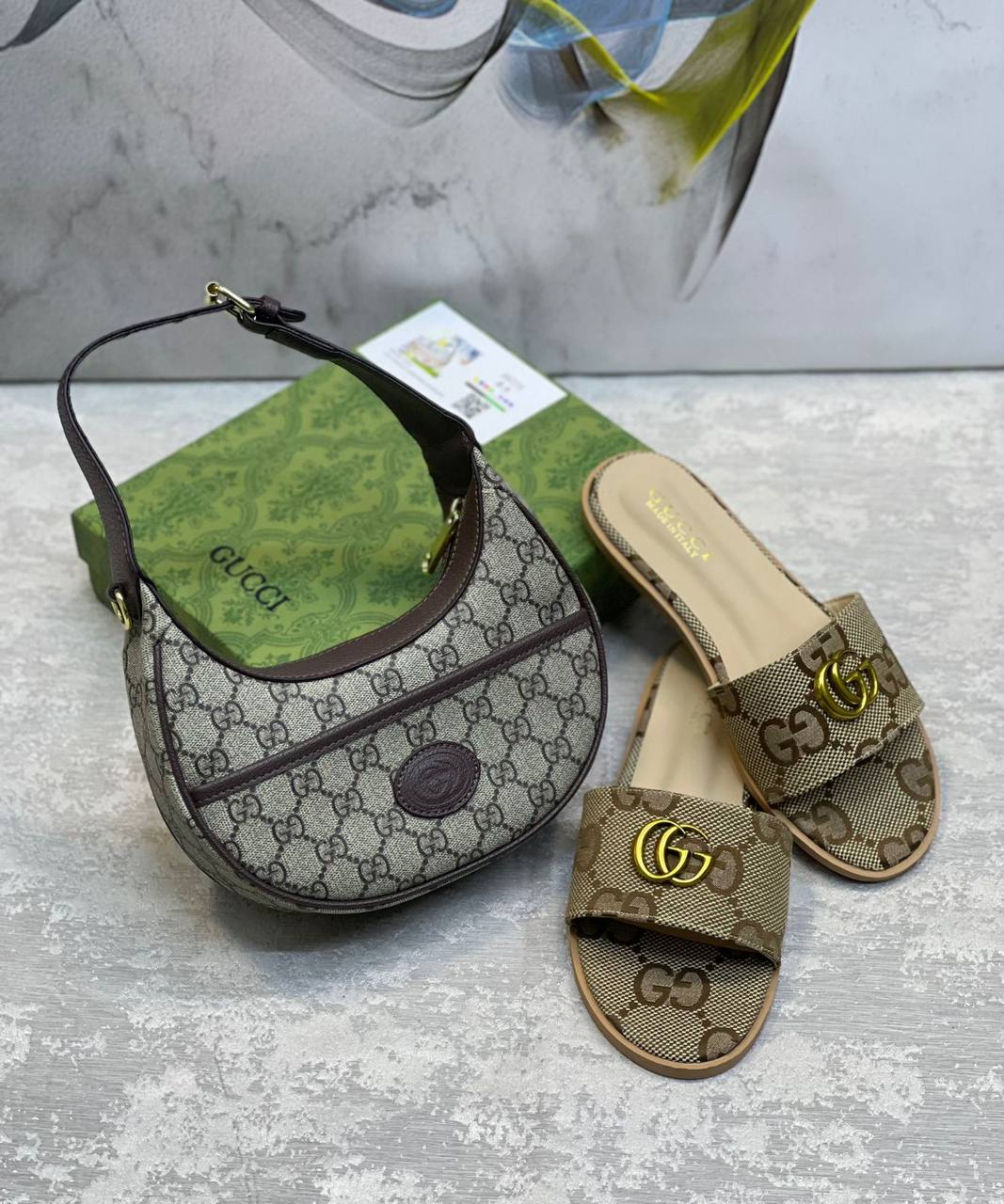 Gucci Set
Size 36-41
170 dhs✅

Zain175
♥️♥️♥️
