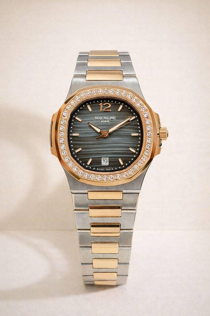 Patek Philippe 
watch for ladies good quality 
260 dhs✅
❤️ (size 31mm)

Zain59
♥️♥️♥️