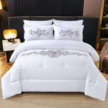 New collection ✅✅✅✅
Embroidered 🪡🪡🪡
100 % cotton 
Comfort set 
King size comfort 6pcs set 
170 dhs💓

Zain99
 ♥️♥️♥️