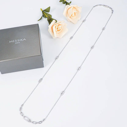 *Messika Necklace* long
Master quality 

140 dhs🪙🌨️
normal box 📦

Zain48
♥️♥️♥️