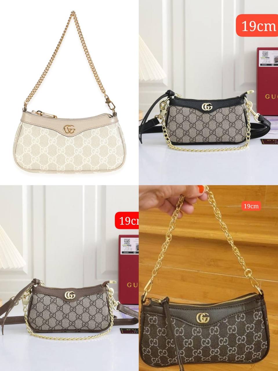 Gucci

19cm with box 90 dhs💓

24cm with box 95 dhs💓

Zain168
♥️♥️♥️