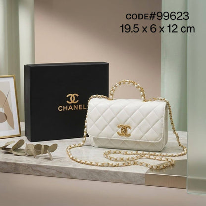 Chanel ᴛᴏᴘ ɢᴏʟᴅ ʜᴀɴᴅʟᴇ
sᴍᴀʟʟ ғʟᴀᴘ ʙᴀɢ
sᴏғᴛ ᴄᴀʟғsᴋɪɴ ʟᴇᴀᴛʜᴇʀ
ɢᴏʟᴅ ʜᴀʀᴅᴡᴀʀᴇ
sɪᴢᴇ: 19.5 cm
ᴡɪᴛʜ BOX

80 dhs💓

Zain31
♥️♥️♥️