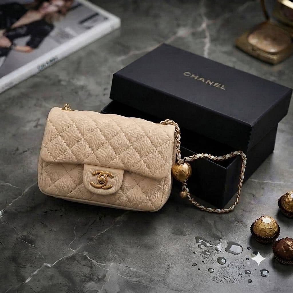 CHANEL Classsic
Flap Cross/shoulder bag
With Ball press adjustable
Chain belt strap
Size : 18 cm
With BOX 

100 dhs🇦🇪🇦🇪

Zain239
♥️♥️♥️