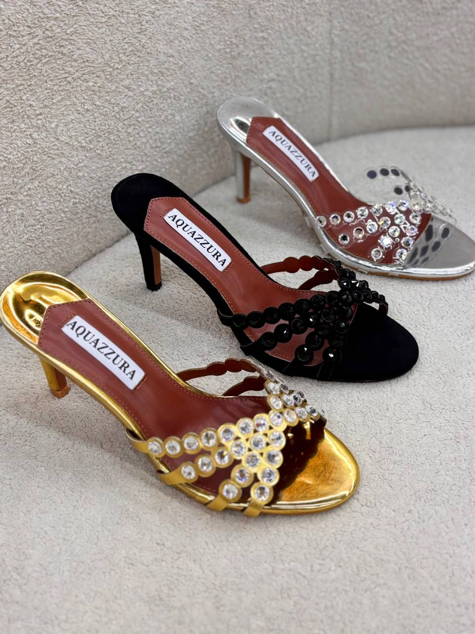 Aquazzura
120 dhs✅
Size 36-42

Zain55
♥️♥️♥️