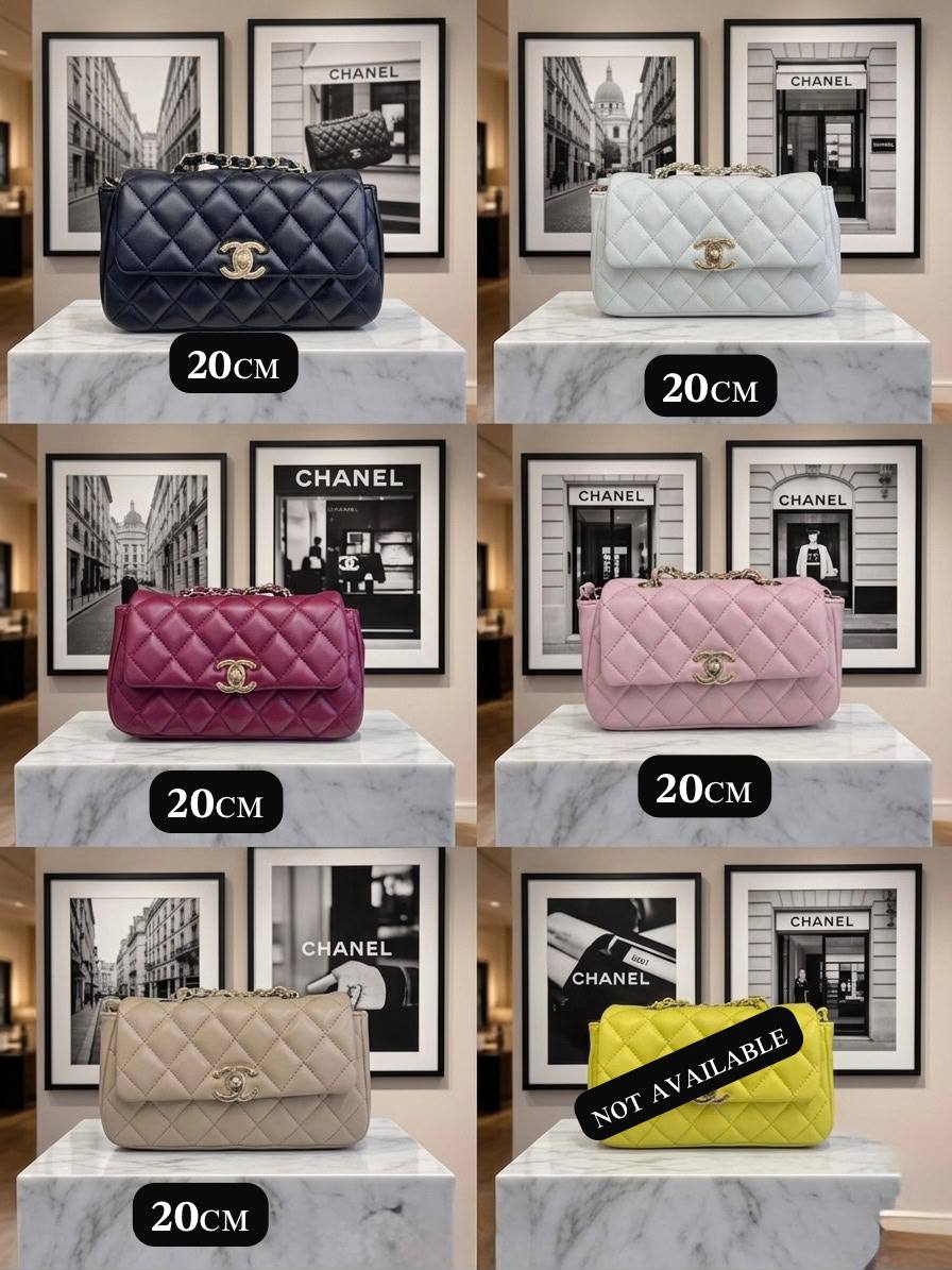 Chanel ss20 ғʟᴀᴘ
ɢᴏʟᴅ ʜᴀʀᴅᴡᴀʀᴇ 
ᴡɪᴛʜʙᴏx🎁🎁🎁
ϙᴜᴀʟɪᴛʏ:ʟᴀᴍʙsᴋɪɴ
95 dhs✅

Zain56
♥️♥️♥️
