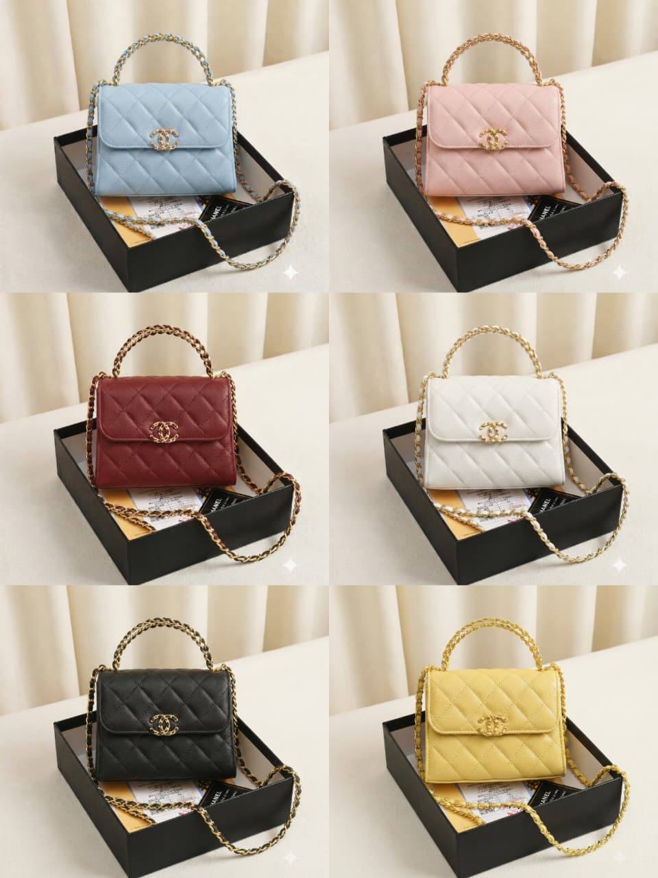Chanel ᴍɪɴɪ ᴛᴏᴘ ʜᴀɴᴅʟᴇ
ғʟᴀᴘ ᴄʀᴏssʙᴏᴅʏ ʙᴀɢ
ɢᴏʟᴅ ᴄʜᴀɪɴ ʜᴀʀᴅᴡᴀʀᴇ
sɪᴢᴇ: 15 cm
ᴡɪᴛʜ  BOX

95 dhs💛

Zain31
♥️♥️♥️