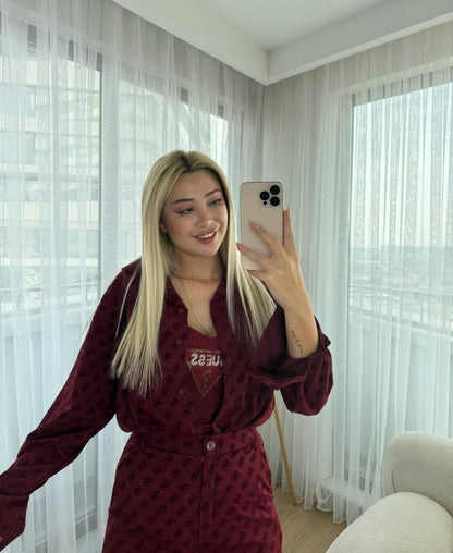 guess set
طقم 3 قطع متوفر ب 3 ألوان 
قماش فخم والكتابة بالمخمل♥️

Set 3pc 
Available in 3 color (brown, burgundy, beige)
Luxurious fabric, all writing in velvet ♥️


230 dhs

OnurStyle 

اطلبوها من الوتس المثبت في الأعلى👆🏻👆🏻

تواصلو معنا 👈🏻 Zain 
Fo