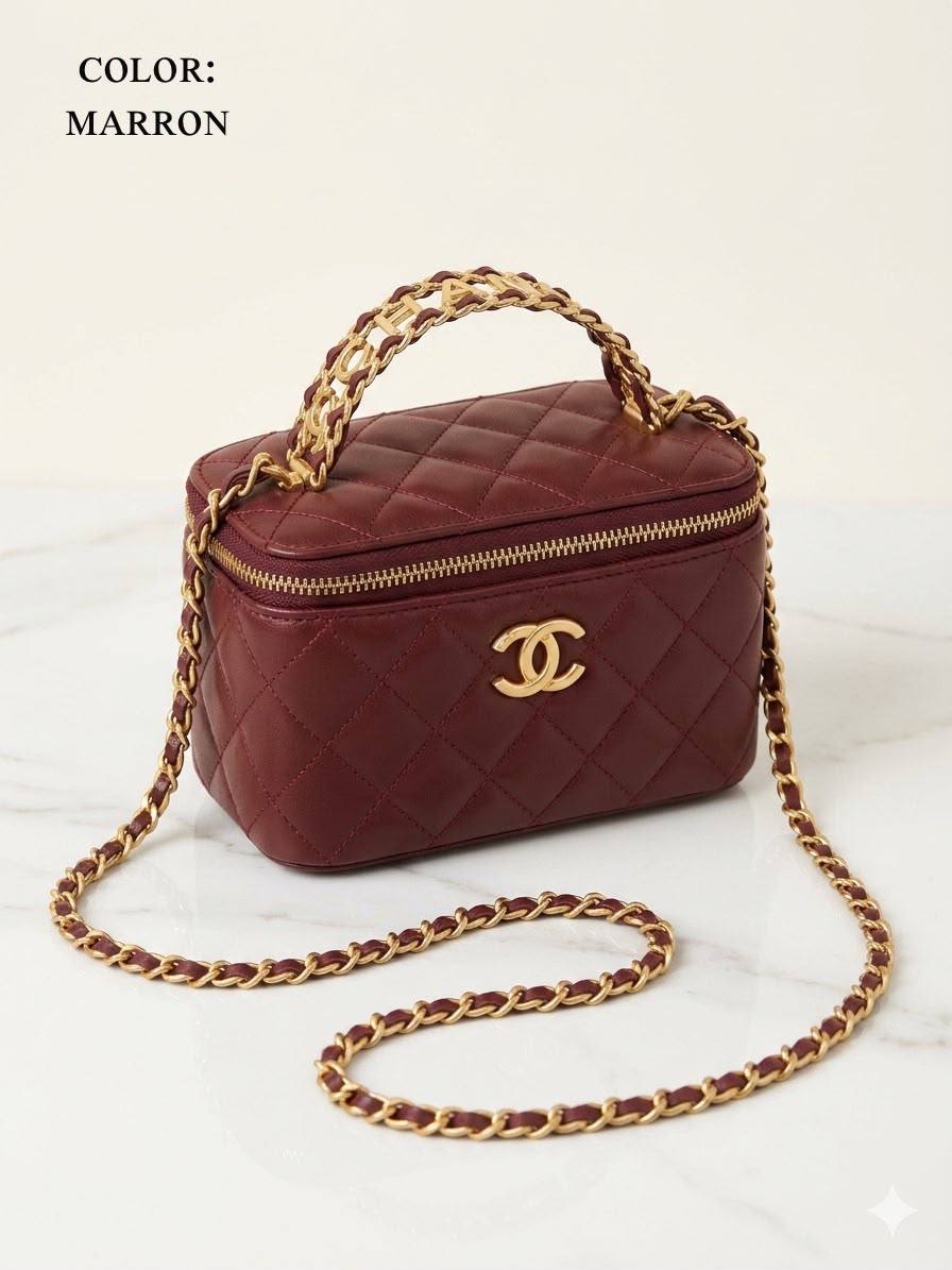 Chanel ᴠᴀɴɪᴛʏ ᴛᴏᴘ ʜᴀɴᴅʟᴇ
ᴍɪʀʀᴏʀ ɪɴsɪᴅᴇ
ᴡɪᴛʜʙᴏx
🎁🎁🎁

ʟᴇᴀᴛʜᴇʀ
sɪᴢᴇ:18ᴄᴍ
100 dhs✅

Zain56
♥️♥️♥️