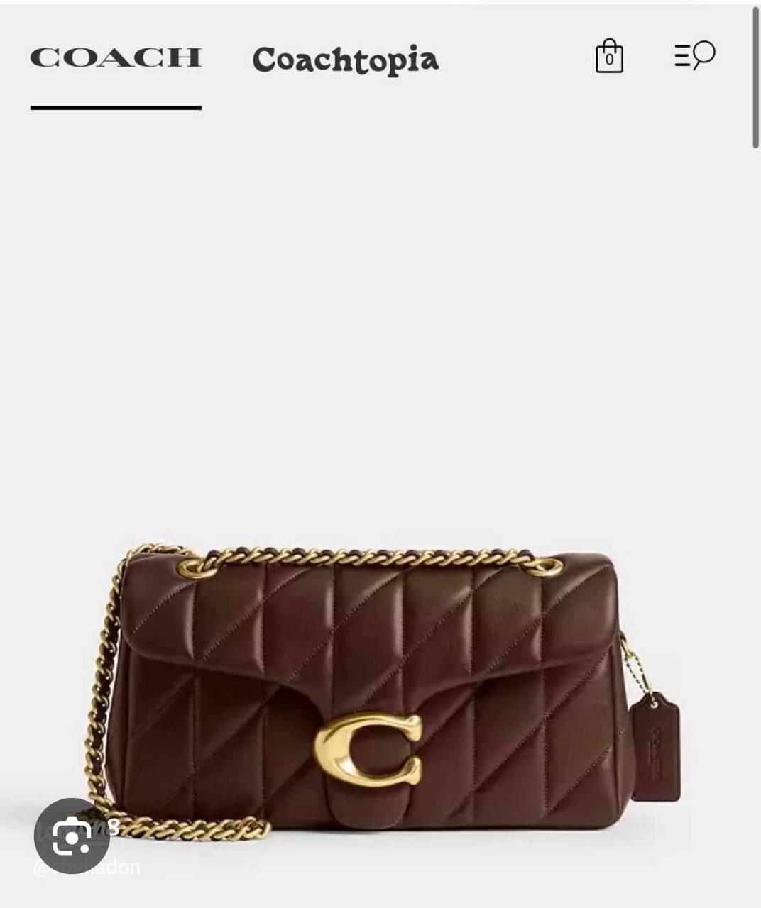 Coach
GOOD quality 
110 dhs💓

Zain200
♥️♥️♥️