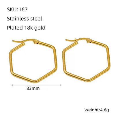 New arrival 
Stainless steel with 18k gold plated earrings 
Non tarnish 
20 dhs🪙🌨️

Zain242
♥️♥️♥️