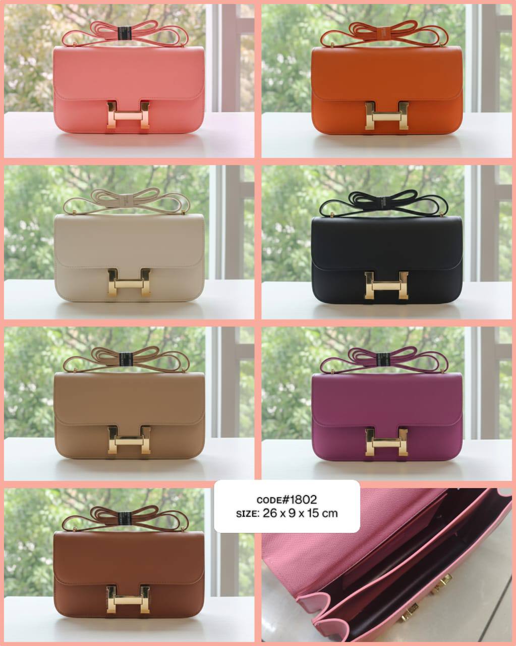 HERMES ᴄᴏɴsᴛᴀɴᴄᴇ
ᴇʟᴀɴ ᴇᴘsᴏᴍ ʟᴇᴀᴛʜᴇʀ
ɢᴏʟᴅ ʜᴀʀᴅᴡᴀʀᴅ ᴇᴀsᴛ ᴡᴇsᴛ
sɪᴢᴇ : 26 cm
ᴡɪᴛʜ BOX
🎁🎁🎁

75 dhs🪙🌨️

Zain31
♥️♥️♥️