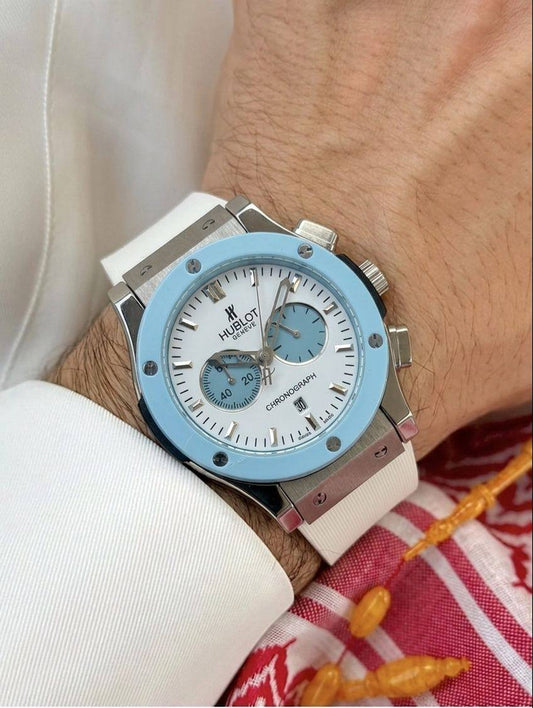 Hublot watch 
for men 
good quality 
180 dhs✅

Zain59
♥️♥️♥️