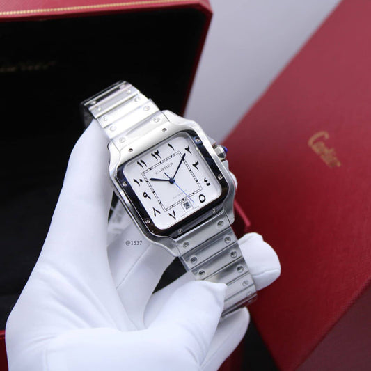 Cartier Santos automatic 
Arabic 
260 dhs❣️

Zain78
♥️♥️♥️