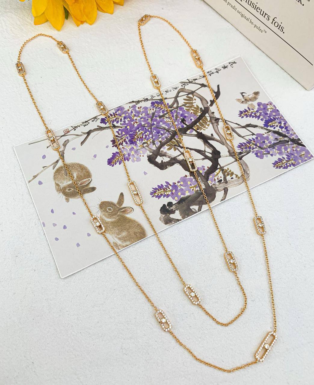 Messika Set* 🍁
Necklace long
Earrings 
Master quality 💐

195 dhs🪙🌨️
normal box 📦

Zain48
♥️♥️♥️