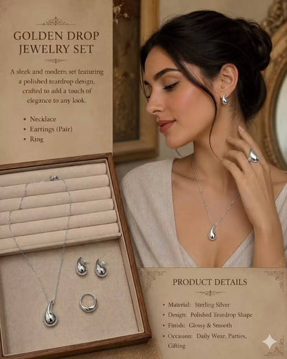 BOTTEGA 
Stainless steel 💯
Necklace 💥
Earring 🦋
Ring free size✨
With black boxes 📦 
40 dhs🇦🇪🇦🇪

Zain216
♥️♥️♥️