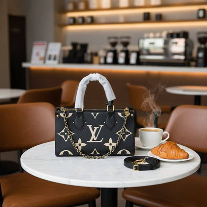 LV
ᴇᴀsᴛ ᴡᴇsᴛ ᴏɴ ᴛʜᴇ ɢᴏ
ᴡɪᴛʜ ᴄʜᴀɪɴ & ʙᴇʟᴛ sᴛʀᴀᴘ
ɢᴏʟᴅ ʜᴀʀᴅᴡᴀʀᴇ
ᴍᴏɴᴏɢʀᴀᴍ ʟᴇᴀᴛʜᴇʀ
sɪᴢᴇ : 23 x 13 x 10 cm
ᴡɪᴛʜ BOX
🎁🎁🎁

110 dhs🪙🌺

Zain31
♥️♥️♥️