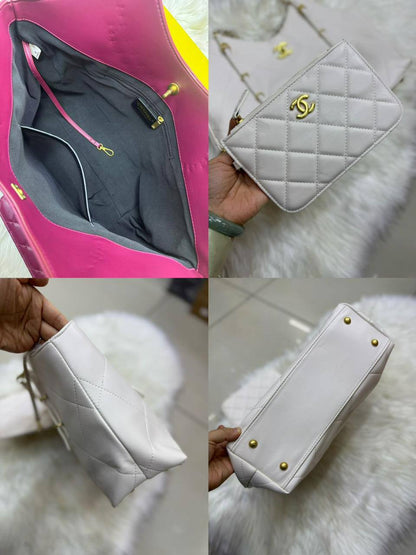 💕 Chanel  2 in 1
1️⃣ First quality
Size : 45 * 26 cm
90 dhs✅

Zain115
♥️♥️♥️