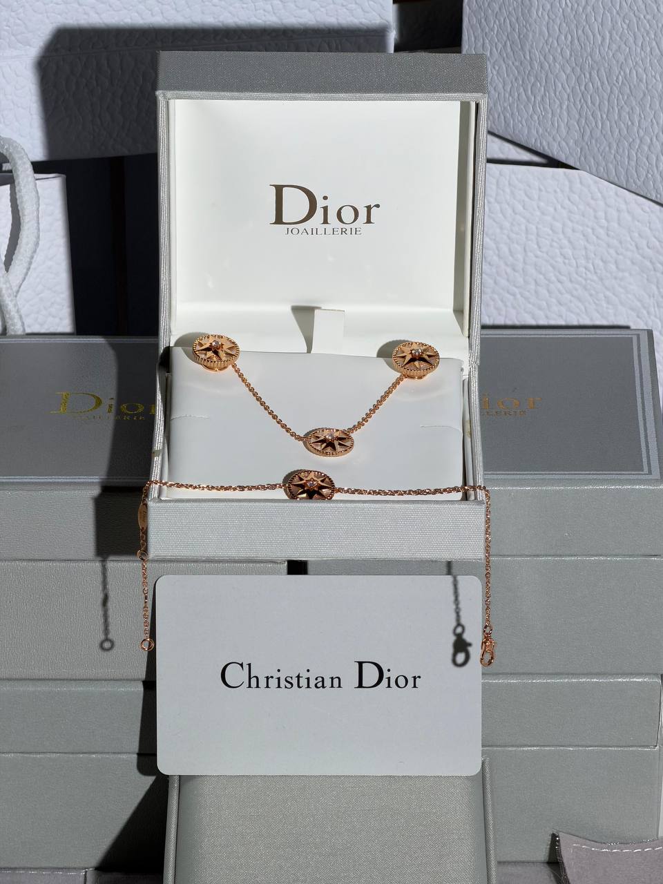 Dior
 New Collection 😍
Quality: Super Master 
Non -Tarnish color

* ⁠Necklace 
* ⁠Earring 
* ⁠Bracelet
For Price 👇 WTSP Text Zain 0568585901

Zain268
♥️♥️♥️