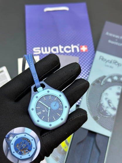 Swatch Royal pop good quality with box and papper bag and guarante card cataluck 
120 dhs🇦🇪🇦🇪

Zain59
♥️♥️♥️
