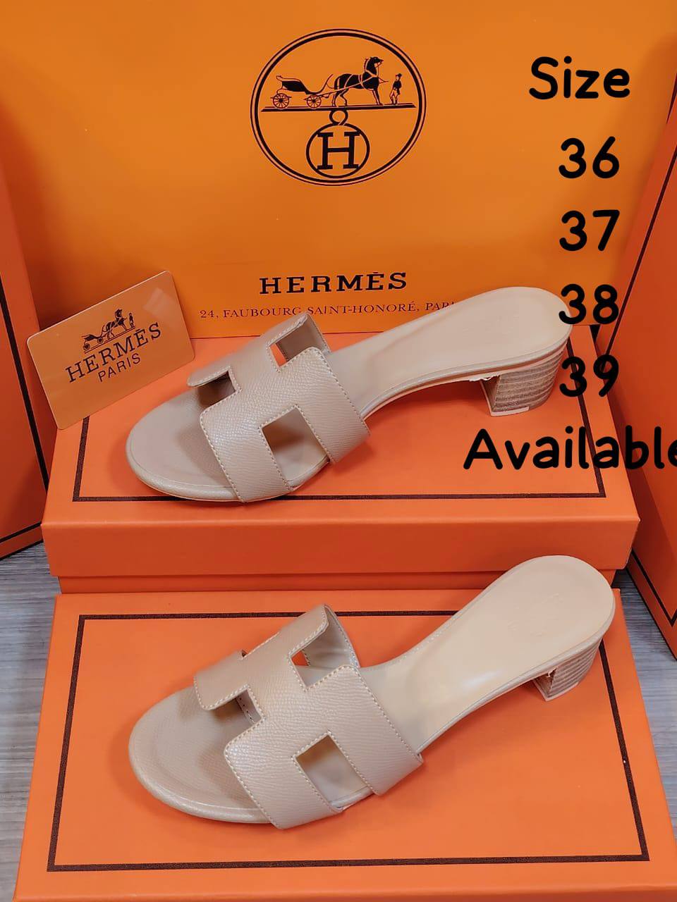 Hermes  
Size 36 To 41
100 dhs✅

Zain120
♥️♥️♥️