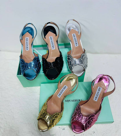 Aquazzura 
💯high quality
Size 36-37-38-39-40-41

130 dhs✅

Zain86
♥️♥️♥️