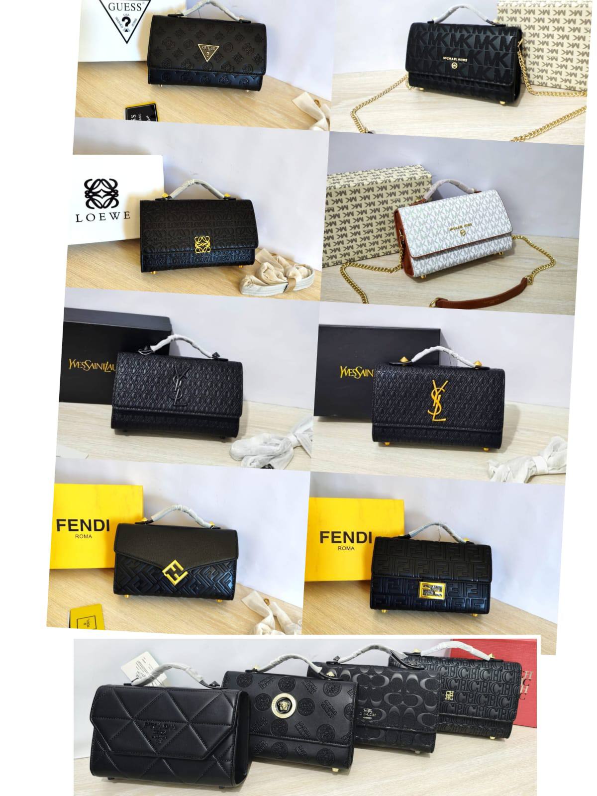 Fendi - Prada - CH - YSL - MK
100 dhs🇦🇪🇦🇪
with box
size 22cm

Zain26
♥️♥️♥️