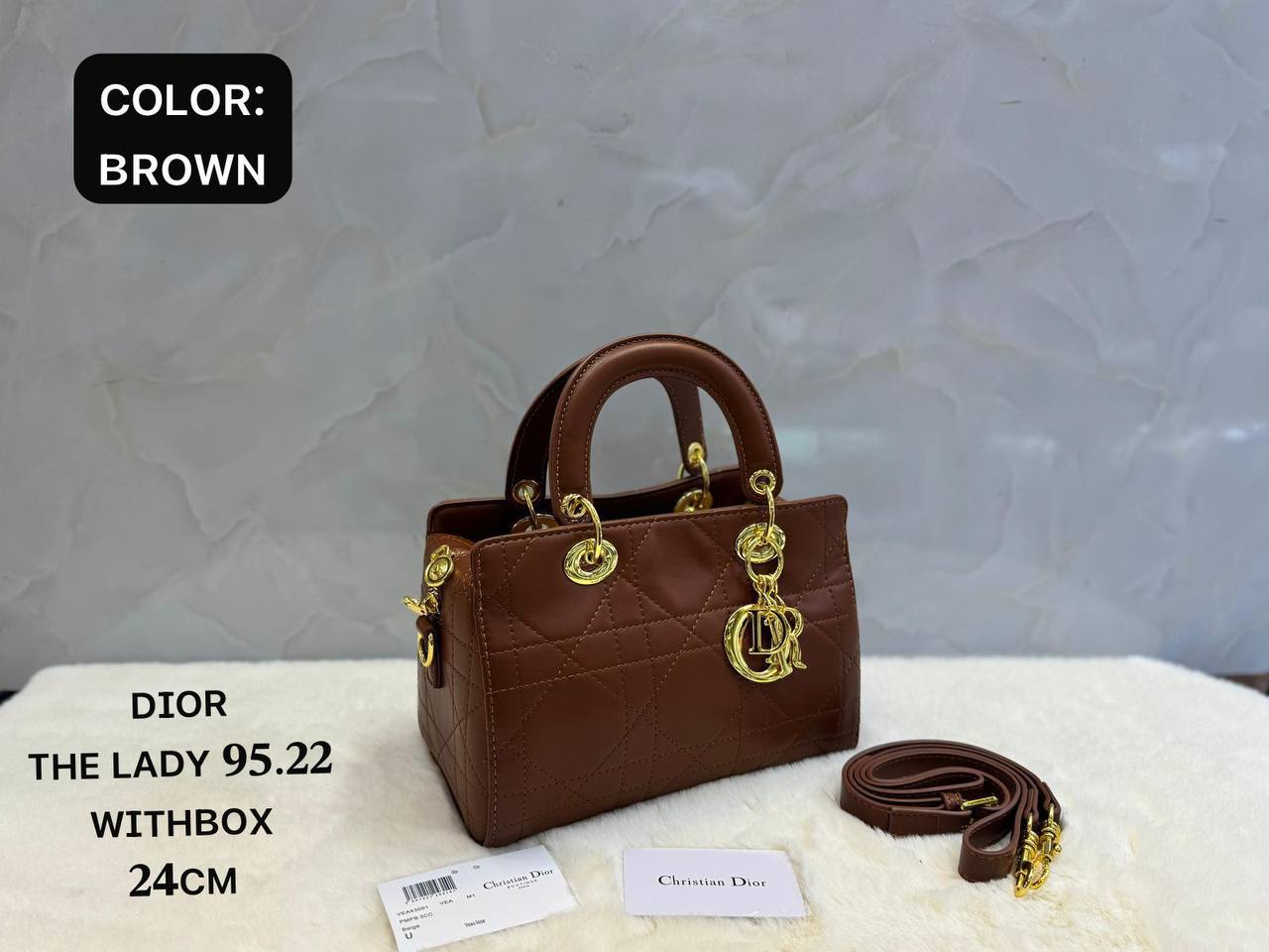 Dior
ᴛʜᴇ ʟᴀᴅʏ ʙᴀɢ 𝟗𝟓.𝟐𝟐
ᴡɪᴛʜʙᴏx
🎁🎁🎁

ʟᴀᴍʙsᴋɪɴ ᴍᴀᴛᴇʀɪᴀʟ
sɪᴢᴇ:𝟐𝟒ᴄᴍ
120 dhs✅

Zain31
Zain56
♥️♥️♥️