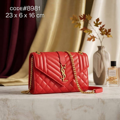 YSL - Yves Saint Laurent
ᴇɴᴠᴇʟᴏᴘᴇ sʟɪɴɢ ʙᴀɢ
ǫᴜɪʟᴛᴇᴅ ʙʟᴀᴄᴋ ʟᴇᴀᴛʜᴇʀ
ɢᴏʟᴅ - ᴛᴏɴᴇᴅ ʜᴀʀᴅᴡᴀʀᴇ
sɪᴢᴇ :23 cm
ᴡɪᴛʜ BOX
🎁🎁🎁

75 dhs✅

Zain31
♥️♥️♥️