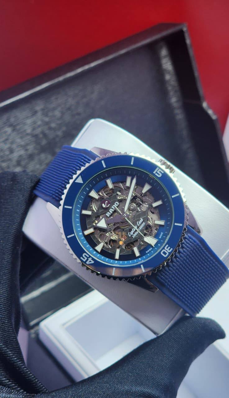 Rado Captain Cook Skeleton 
watch for men good quality automatic 
270 dhs🪙

Zain59
♥️♥️♥️