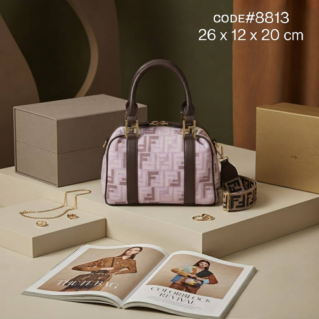 Fendi ʙᴏsᴛᴏɴ ʙᴀɢ
FF ᴊᴀᴄǫᴜᴀʀᴅ ғᴀʙʀɪᴄ
ᴡɪᴛʜ ʟᴏɴɢ ᴛʀɪᴍ ʙᴇʟᴛ sᴛʀᴀᴘ
sɪᴢᴇ : 26 cm

80 dhs💛

Zain31
♥️♥️♥️