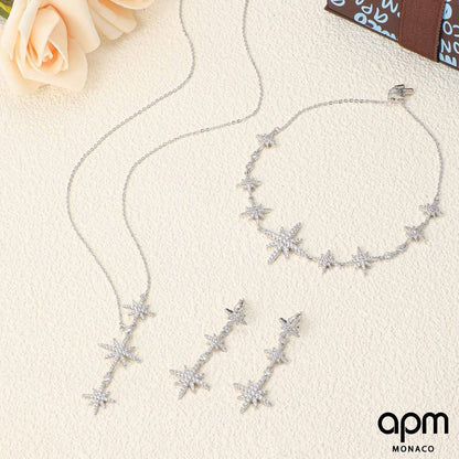 APM Set
Necklace
Earrings 
Bracelet 
*Master Quality* 🍂

*180* AED normal box 📦 
*210* AED master box 🗃️

Zain48
♥️♥️♥️