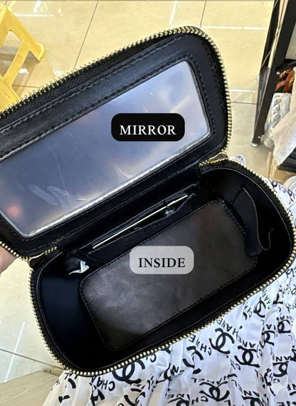 Cʜᴀɴᴇʟ ᴠᴀɴɪᴛʏ ᴛᴏᴘ ʜᴀɴᴅʟᴇ
ᴍɪʀʀᴏʀ ɪɴsɪᴅᴇ

Withbox
🎁🎁🎁
ʟᴇᴀᴛʜᴇʀ ᴍᴀᴛᴇʀɪᴀʟ 
sɪᴢᴇ:18ᴄᴍ
90 dhs❣️

Zain56
♥️♥️♥️