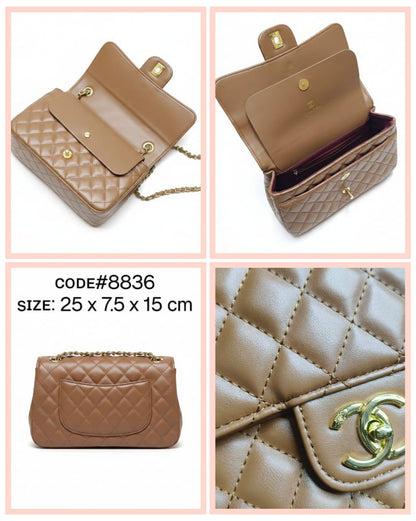 CHANEL ᴄʟᴀssɪᴄ
ᴅᴏᴜʙʟᴇ ғʟᴀᴘ ɢᴏʟᴅ ʜᴀʀᴅᴡᴀʀᴇ
LAMBSKIN LEATHER ᴍᴀᴛᴇʀɪᴀʟ
sɪᴢᴇ : 25 cm

70 dhs✅

Zain31
♥️♥️♥️