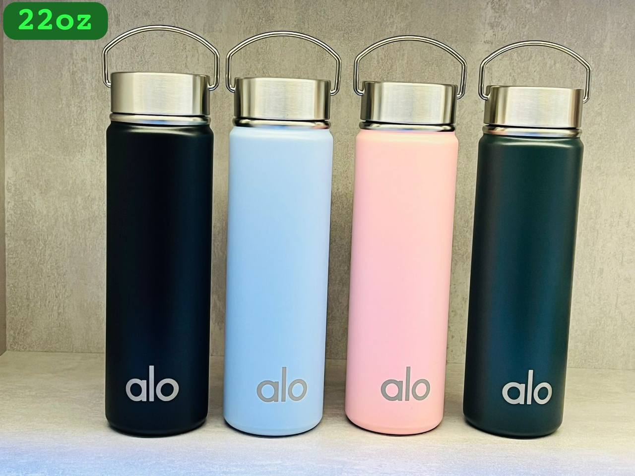 ALO YOGA WATER BOTTLE 
STANLESS STEEL 
60 dhs🪙🌨️

Zain88
♥️♥️♥️