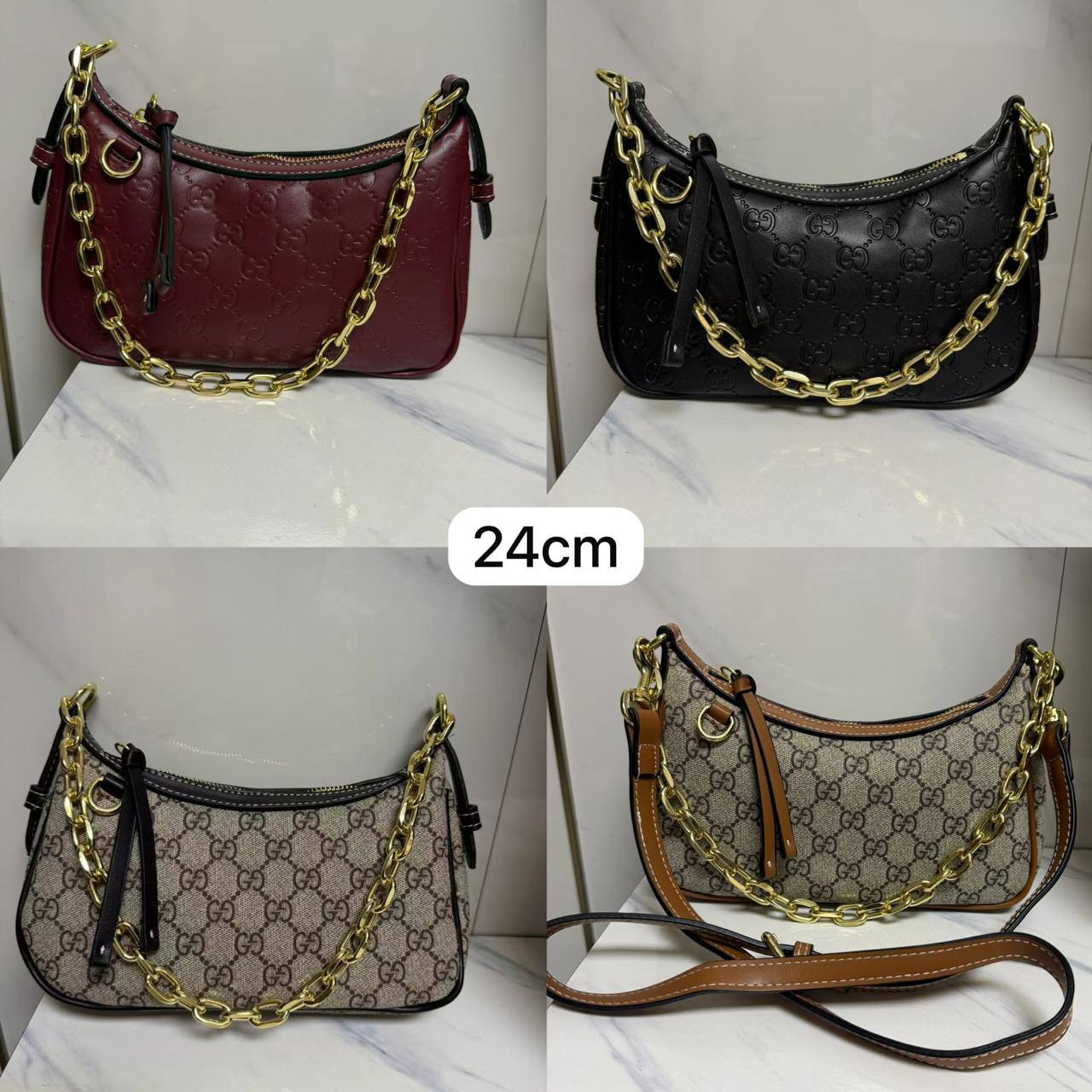 🌟 Gucci Emblem
1⃣️ First quality +🎁
Size : 24 * 16  cm
90 dhs❤️
with box🎁

Zain115
♥️♥️♥️