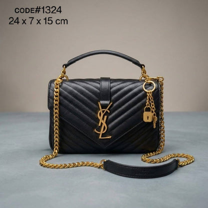 YSL  - ʏᴠᴇs sᴀɪɴᴛ ʟᴀᴜʀᴀɴᴛ
ᴄᴏʟʟᴇɢᴇ  ᴍᴇᴅɪᴜᴍ ʙᴀɢ ǫᴜɪʟᴛᴇᴅ ʟᴇᴀᴛʜᴇʀ
ɢᴏʟᴅ ʟᴀᴄᴇ ʜᴀʀᴅᴡᴀʀᴇ
sɪᴢᴇ : 23 x 7 x 14 cm
ᴡɪᴛʜ BOX
🎁🎁🎁

95 dhs✅

Zain31
♥️♥️♥️