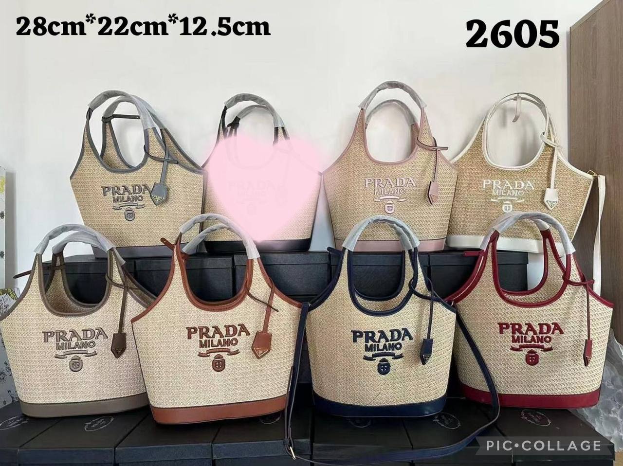 PRADA 
NEW CAME 
GOOD QUALITY 
100 dhs🪙🌨️
SIZE: 28cm 

Zain39
♥️♥️♥️