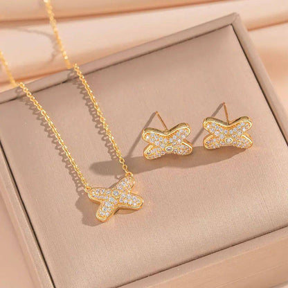Necklace and earring Set of 2 
Offer price 

40 dhs🪙🌨️

Zain242
♥️♥️♥️