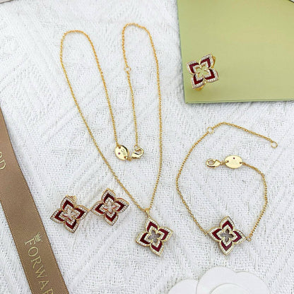 RC set* 💐
Necklace 
Earrings 
Bracelet 
Ring 💍 
Master quality ✨

150 dhs🪙🌨️
normal box 📦

Zain48
♥️♥️♥️