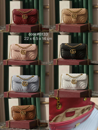 GUCCI  ɢɢ ᴍᴀʀᴍᴏɴᴛ
ғʟᴀᴘ ʟᴏᴄᴋ ʙᴏᴛᴛᴏɴ ʙᴀɢ
ᴍᴀᴛᴇʟᴀssᴇ́ ᴄʜᴇᴠʀᴏɴ ʟᴇᴀᴛʜᴇʀ
ɢᴏʟᴅ ᴄʜᴀɪɴ ʙᴇʟᴛ sᴛʀᴀᴘ
sɪᴢᴇ : 22 cm
ᴡɪᴛʜ BOX
🎁🎁🎁

70 dhs❣️

Zain31
♥️♥️♥️